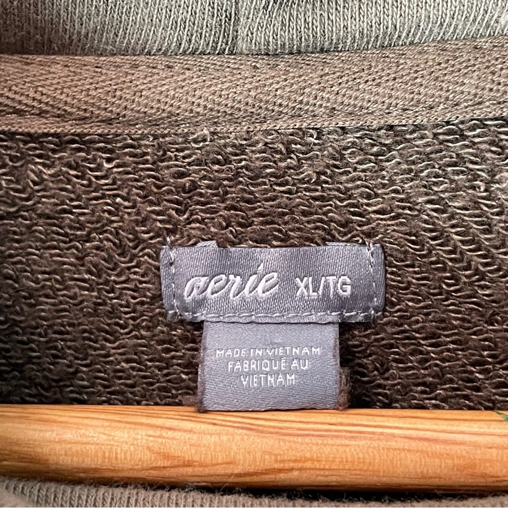 Aerie Sage Green Turtleneck Sweatshirt - Picture 4 of 8